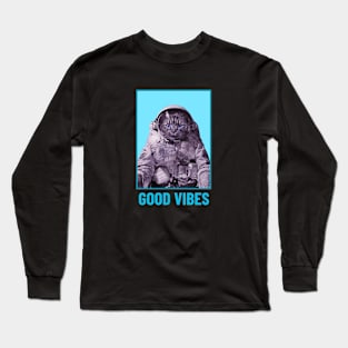 Good Vibes - Space Kitty Long Sleeve T-Shirt